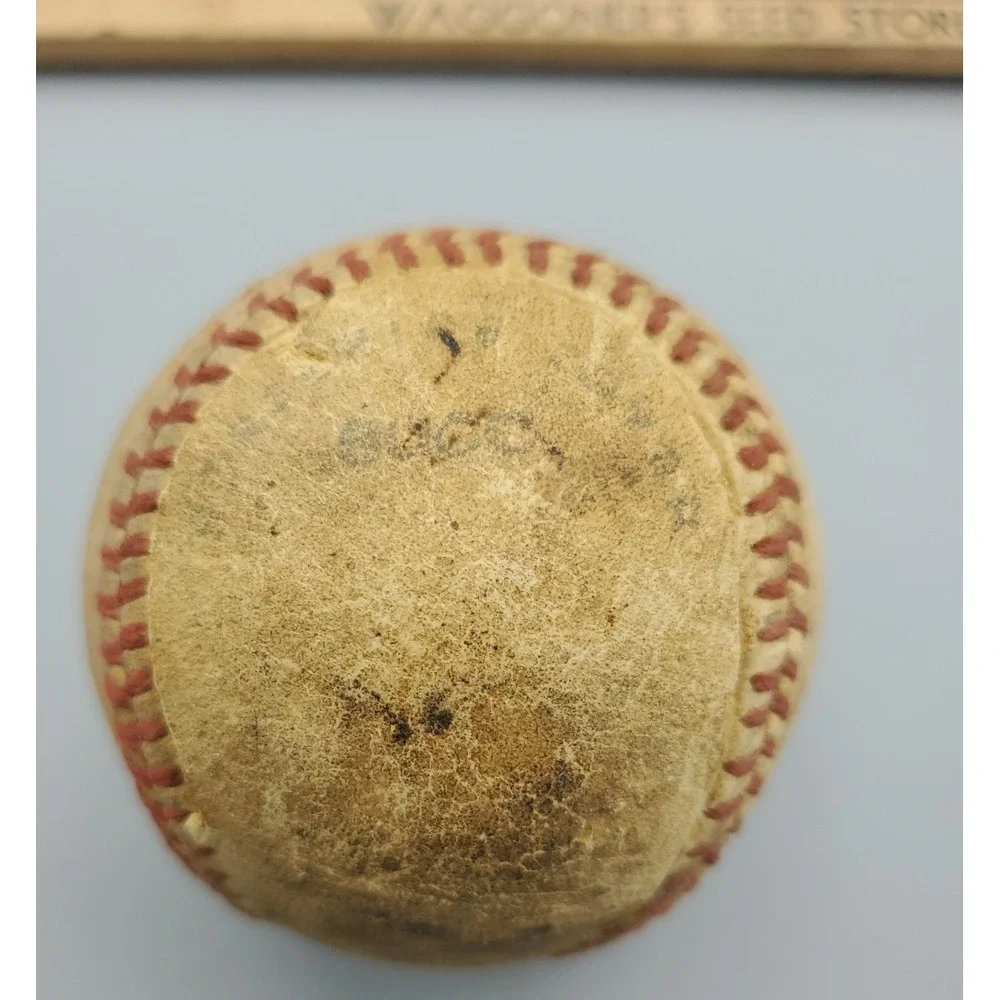 Vintage‎ Rawlings All Leather Baseball For Crafting, Damaged, Official League